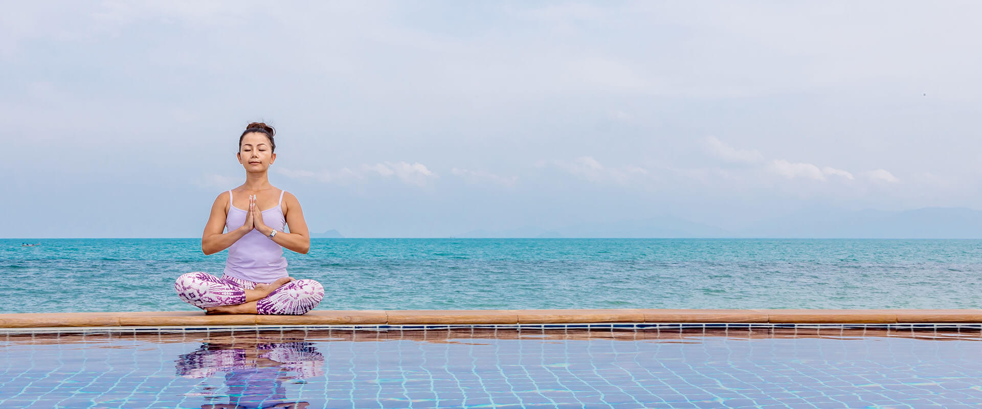 Actual yoga setting at Villa Chi, Koh Samui (example; not our villa)
