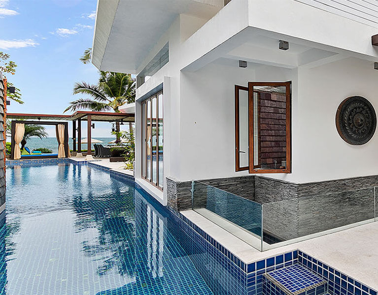 Ban Suriya - Beachfront Villa in Lipa Noi Koh Samui - 6 Bedrooms